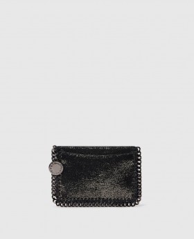 Stella McCartney Falabella Zipper Card Holder Svart | Dame Kortholdere