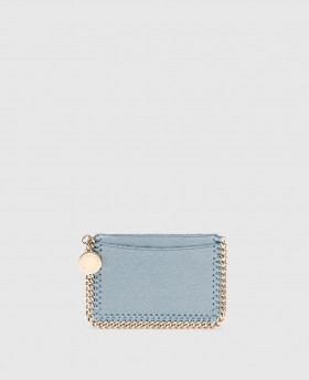  Stella McCartney Falabella Zipper Card Holder Duck Egg | Kortholdere til kvinner