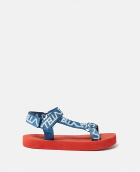 Stella McCartney Moniker Print Sandaler Rød/blå | Barnesko og tilbehør