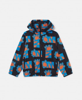  Stella McCartney poteavtrykksmønster fleece svart | Yttertøy til barn