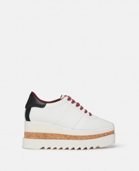  Stella McCartney Sneak-elyse Platform Sneakers Ren Hvit | Dame Sneakers