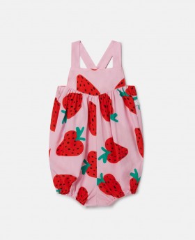  Stella McCartney Jordbærtrykk Romper Rosa | Barn Baby Jente