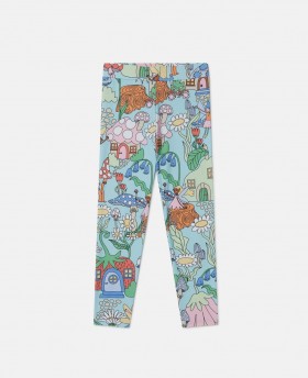  Stella McCartney Woodland Print Elasticated Leggings Grønne | Barnebukser og shorts