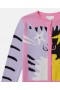  Bluza Stella Mccartney z grafiką kota w kolorze różowym | Koszulki i topy dla dzieci