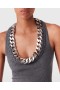  Top bez rękawów Stella Mccartney Chunky Chain Tank Top w kolorze ciemnoszarym melanż | Koszule i topy damskie