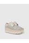  Stella Mccartney Elyse Perforowane Platformy Beżowe | Koturny Damskie