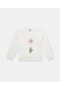  Bluza Stella Mccartney z grafiką kwiatową w kolorze kremowym | Koszulki i topy dziecięce