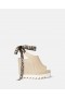  Stella Mccartney Gaia Alter Mat Peeptoe Wedge Espadrilles Sand | Espadryle damskie