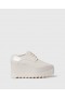  Stella Mccartney Limited Edition Elyse Monochrome Platformy Pearl White | Koturny damskie