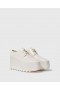  Stella Mccartney Limited Edition Elyse Monochrome Platformy Pearl White | Koturny damskie