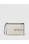  Portfel damski Stella Mccartney SMC Canvas Pouch w kolorze ecru i czarnym