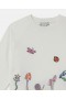  Stella Mccartney Woodland Friends – krótki sweter w kolorze białym | Swetry i kardigany dziecięce