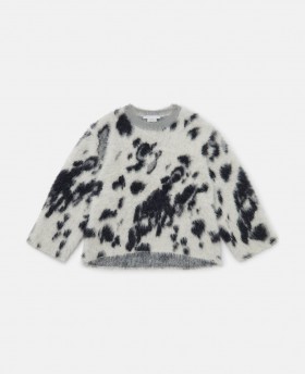Sweter Stella Mccartney Appaloosa Pattern w kolorze kości słoniowej | Swetry i kardigany dziecięce