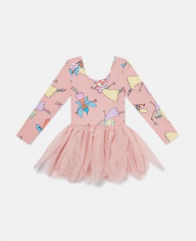  Sukienka Stella Mccartney Fairies Print Tulle Petals w kolorze różowym | Sukienki i kombinezony dla dzieci