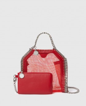  Stella Mccartney Falabella Mesh Tiny Tote Lipstick Red | Kobiety Stella Icons