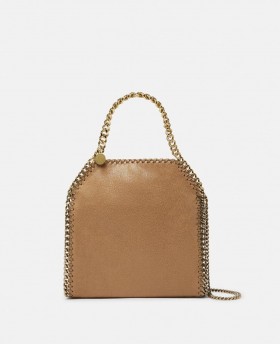  Stella Mccartney Falabella Mini Tote Bag Pecan Brown | Damskie torebki na ramię
