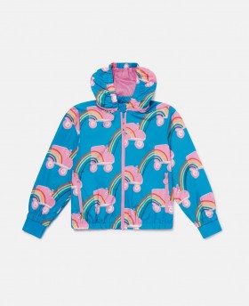 Stella Mccartney Rollerskate Rainbow Print Fleece Blue | Odzież wierzchnia dla dzieci