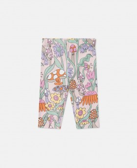 Leginsy Stella Mccartney Woodland Print Elasticed Pink | Spodnie i szorty dziecięce