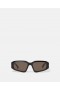 Ochelari de soare Stella McCartney cu lentile dreptunghiulare abstracte, negri lucioși | Ochelari de soare pentru femei