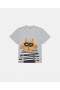  Tricou Stella McCartney cu grafică Cat, gri | Tricouri și hanorace pentru copii