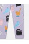  Pantaloni de trening Stella McCartney cu imprimeu pisici, violet | Pantaloni și pantaloni scurți pentru copii