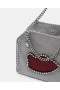  Geantă Stella McCartney Falabella Lips Mini Tote Bag gri pentru femei | The Iconic Falabella