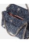  Stella McCartney Falabella Mini Bouclé Tote Bag Speckled Blue | Genți crossbody pentru femei