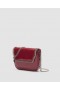  Geantă crossbody Stella McCartney Falabella cu clapă patentată, vișinie | Femei Stella Icons