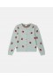  Cardigan Stella McCartney Ladybird Tricotat cu guler rotund, verde | Pulovere și cardigane pentru copii