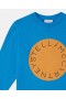  Bluză Stella McCartney cu logo grafic, albastră | Tricouri și hanorace pentru copii