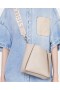  Geantă crossbody pătrată cu logo Stella McCartney, crem | Genți crossbody pentru femei