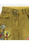  Pantaloni scurți din denim cu grafică Spongebob, Stella McCartney, galbeni | Pantaloni și pantaloni scurți pentru copii