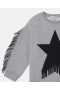  Rochie Stella McCartney cu franjuri și grafică în stele, gri | Rochii și salopete pentru copii