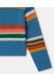 Stella McCartney Pulover croșetat Stella cu broderie albastră | Pulovere și cardigane pentru copii