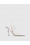  Pantofi sport Stella McCartney Stella Spur Woven Slingbacks albi | Tocuri pentru femei