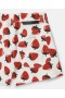  Pantaloni scurți Stella McCartney cu imprimeu de căpșuni crem/roșu | Pantaloni și pantaloni scurți pentru copii