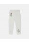 Stella McCartney Pantaloni de trening cu șnur Woodland Friends, albi | Pantaloni și pantaloni scurți pentru copii