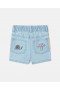 Pantaloni scurți din denim elastici Stella McCartney Woodland Friends, albaștri | Copii, fete și bebeluși