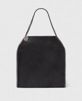  Geantă de umăr Stella McCartney Baby Bella Large, neagră, pentru femei, modelul Falabella