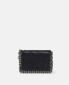  Portofele Stella McCartney Falabella cu clapă mică, negru | Portofele pentru femei