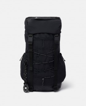  Rucsac Stella McCartney cu logo, matlasat, negru | Rucsacuri pentru femei