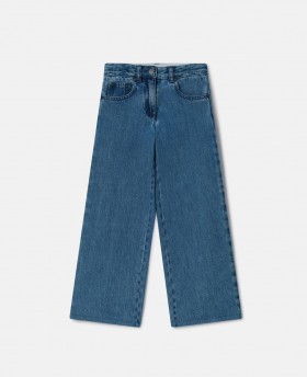  Blugi Stella McCartney cu croială dreaptă, albaștri | Pantaloni și pantaloni scurți pentru copii