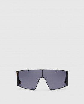  Ochelari de soare Stella McCartney cu lentile dreptunghiulare translucide, gri translucid, monocrome | Ochelari de soare pentru femei