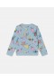  Stella McCartney Fairies Potlač Crewneck Mikina Modrá | Detské tričká a topy