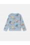  Stella McCartney Fairies Potlač Crewneck Mikina Modrá | Detské tričká a topy