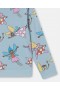  Stella McCartney Fairies Potlač Crewneck Mikina Modrá | Detské tričká a topy