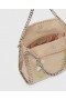  Stella McCartney Falabella mini kabelka s kvetinovou výšivkou, krémová | Dámska ikonická Falabella