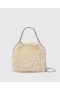  Stella McCartney Falabella Mini Teddy Tote Bag Oat | Dámska ikonická Falabella