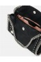  Stella McCartney Falabella Studded Mini Tote Bag Pitch Black | Dámska ikonická Falabella