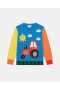 Pletený sveter Stella McCartney Farmyard Appliqué viacfarebný | Detské svetre a kardigany